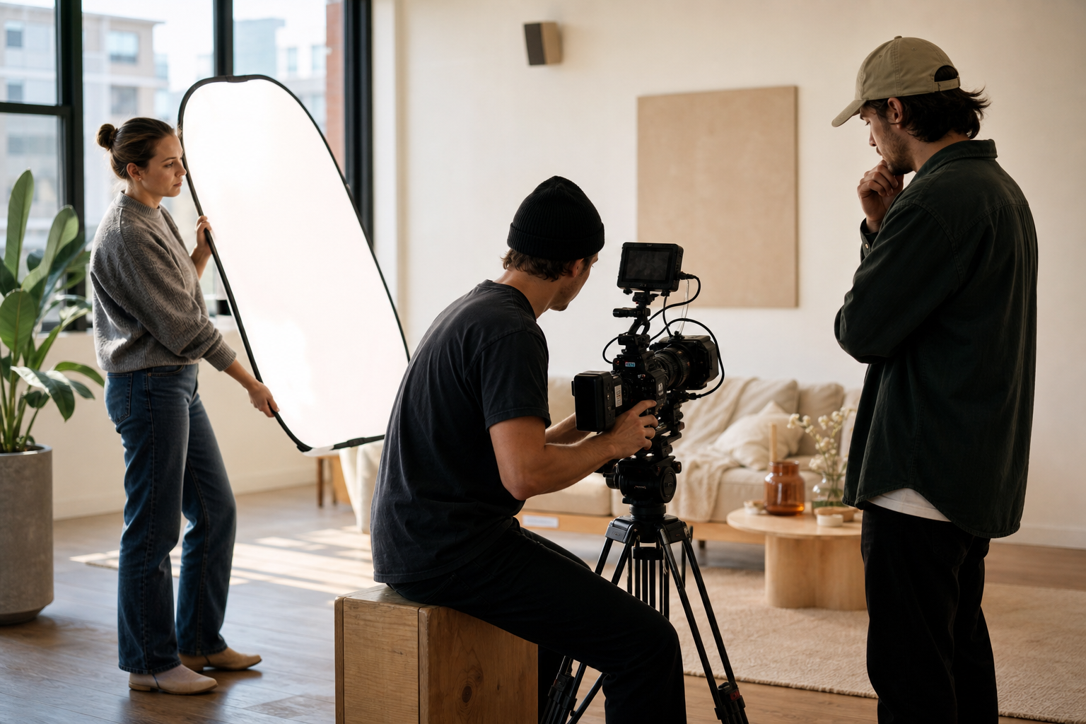 Dietro le quinte di uno shooting branded content con una troupe ridotta